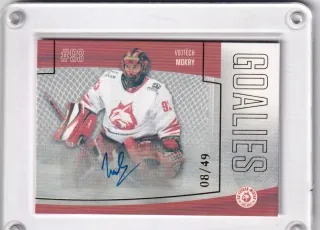 Mokry Vojtěch Goal Cards 2022-23 Goalies Autograph /49 č.G12