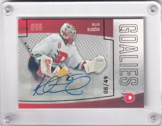 Klouček Milan Goal Cards 2022-23 Goalies Autograph /49 č.G13
