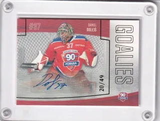 Dolejš Daniel Goal Cards 2022-23 Goalies Autograph /49 č.G14