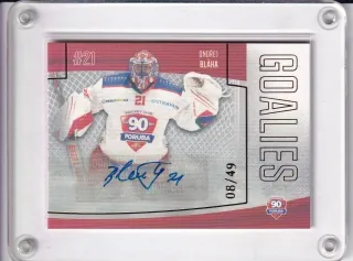 Bláha Ondřej Goal Cards 2022-23 Goalies Autograph /49 č.G15