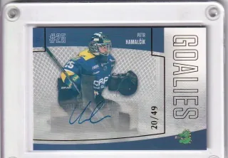 Hamalčík Petr Goal Cards 2022-23 Goalies Autograph /49 č.G16