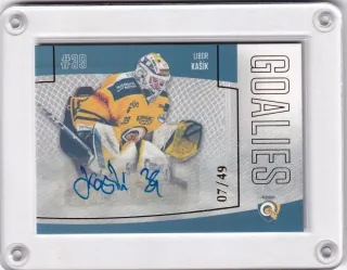 Kašík Libor Goal Cards 2022-23 Goalies Autograph /49 č.G17