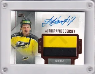 Novák Jan Goal Cards 2022-23 Game Jersey Autograph /25 č.GJA-05