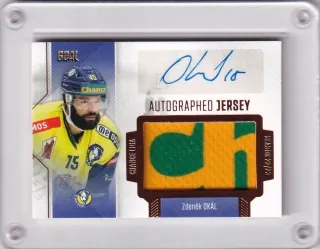 Okál Zdeněk Goal Cards 2022-23 Game Jersey Autograph /25 č.GJA-10