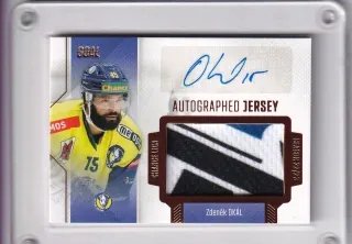 Okál Zdeněk Goal Cards 2022-23 Game Jersey Autograph /25 č.GJA-10