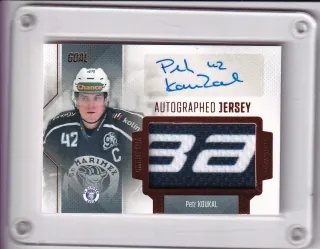 Koukal Petr Goal Cards 2022-23 Game Jersey Autograph /25 č.GJA-13