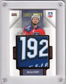 Vodný Michal Goal Cards 2022-23 Game Jumbo Jersey /77 č.GJJ-09