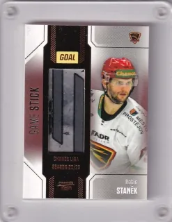 Staněk Robin Goal Cards 2022-23 Game Used Stick /35 č.GUS-08
