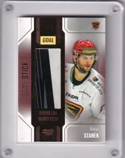 Staněk Robin Goal Cards 2022-23 Game Used Stick /35 č.GUS-08