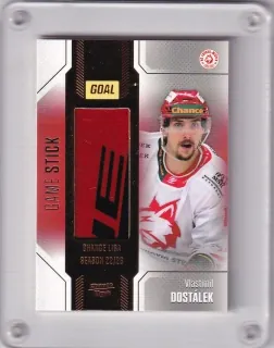 Dostálek Vlastimil Goal Cards 2022-23 Game Used Stick /35 č.GUS-20