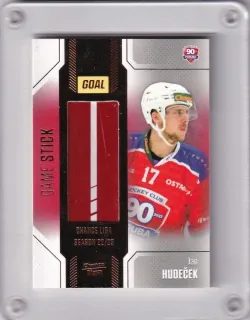 Hudeček Jan Goal Cards 2022-23 Game Used Stick /35 č.GUS-26