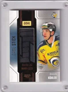 Köhler Bedřich Goal Cards 2022-23 Game Used Stick /35 č.GUS-29