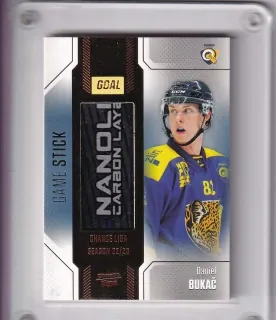 Bukač Daniel Goal Cards 2022-23 Game Used Stick /35 č.GUS-31