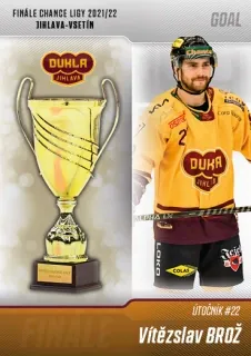 Brož Vítězslav Goal Cards 2022-23 Finále 2022 Jihlava-Vsetín č.J-16