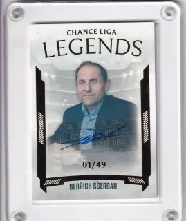 Ščerban Bedřich Goal Cards 2022-23 Legends Autograph /49 č.L02
