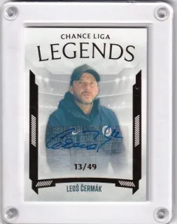 Čermák Leoš Goal Cards 2022-23 Legends Autograph /49 č.L10