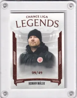 Málek stl. Roman Goal Cards 2022-23 Legends Parallel /49 č.L12