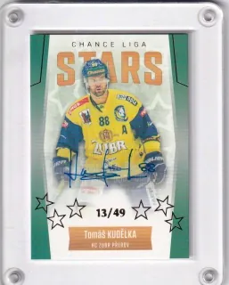Kudělka Tomáš Goal Cards 2022-23 Chance liga Stars Autograph /49 č.S07