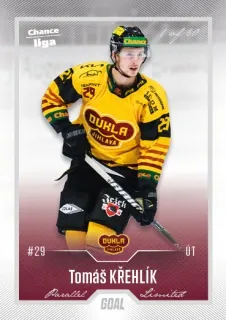 Křehlík Tomáš Goal Cards II.serie 2022-23 Silver 1of60 č.211