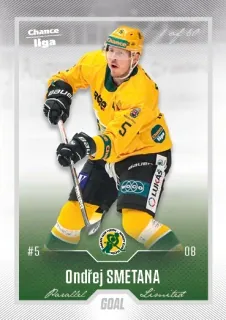 Smetana Ondřej Goal Cards II.serie 2022-23 Silver 1of60 č.219
