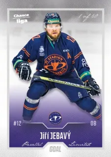 Jebavý Jiří Goal Cards II.serie 2022-23 Silver 1of60 č.262