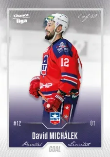 Michálek David Goal Cards II.serie 2022-23 Silver 1of60 č.280