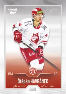 Havránek Štěpán Goal Cards II.serie 2022-23 Silver 1of60 č.331