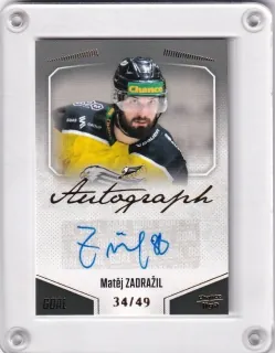 Zadražil Matěj Goal Cards II.serie 2022-23 Autograph /49 č.A101