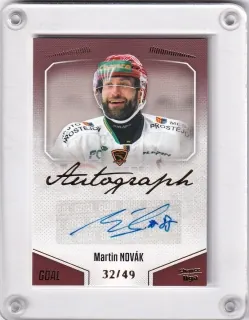 Novák Martin Goal Cards II.serie 2022-23 Autograph /49 č.A107