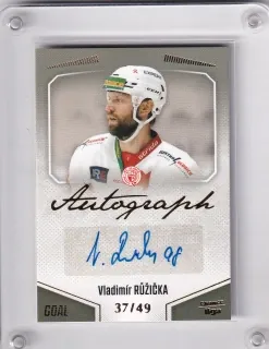 Růžička Vladimír Goal Cards II.serie 2022-23 Autograph /49 č.A130
