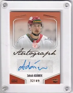 Adámek Jakub Goal Cards II.serie 2022-23 Autograph /49 č.A141