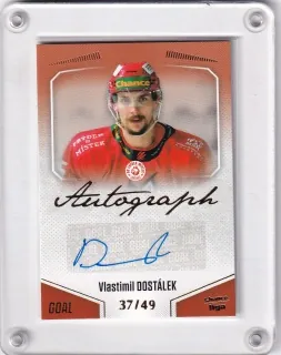 Dostálek Vlastimil Goal Cards II.serie 2022-23 Autograph /49 č.A143