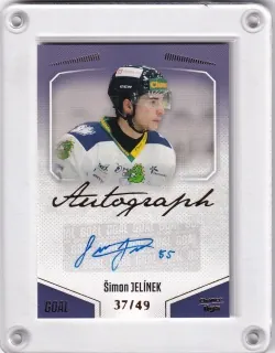 Jelínek Šimon Goal Cards II.serie 2022-23 Autograph /49 č.A162