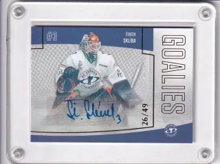 Sklíba Šimon Goal Cards II.serie 2022-23 Goalies Autograph /49 č.G25