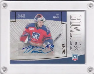 Mičán Jan Goal Cards II.serie 2022-23 Goalies Autograph /49 č.G27