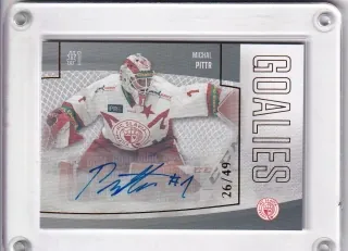 Pittr Michal Goal Cards II.serie 2022-23 Goalies Autograph /49 č.G30