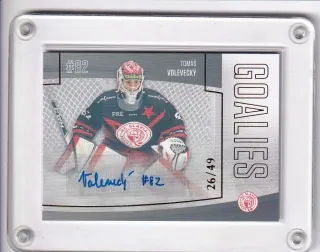 Volevecký Tomáš Goal Cards II.serie 2022-23 Goalies Autograph /49 č.G31