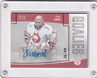 Šimonů Daniel Goal Cards II.serie 2022-23 Goalies Autograph /49 č.G34