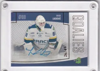 Lackovič Jakub Goal Cards II.serie 2022-23 Goalies Autograph /49 č.G38