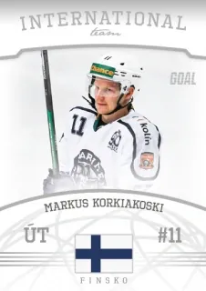 Korkiakoski Markus Goal Cards II.serie 2022-23 International Team č.IT08