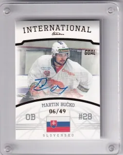 Bučko Martin Goal Cards II.serie 2022-23 International Team Autograph /29 č.IT11