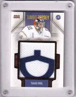 Král Tomáš Goal Cards II.serie 2022-23 Game Jersey Jumbo /77 č.J29