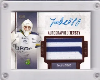 Lackovič Jakub Goal Cards II.serie 2022-23 Game Jersey AUTO /25 č.J41