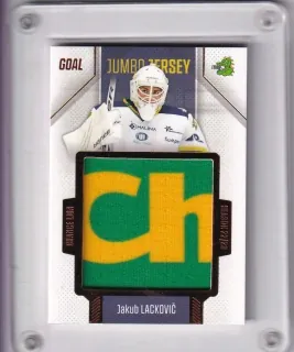 Lackovič Jakub Goal Cards II.serie 2022-23 Game Jersey Jumbo /77 č.J41