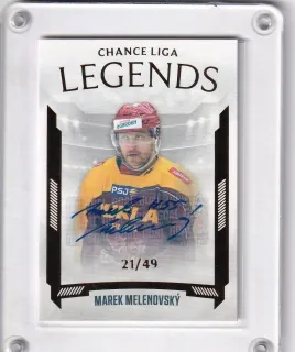 Melenovský Marek Goal Cards II.serie 2022-23 Legends Autographs /49 č.L19