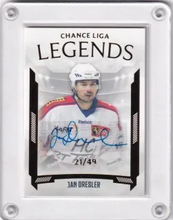 Dresler Jan Goal Cards II.serie 2022-23 Legends Autographs /49 č.L26