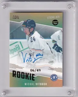 Vitouch Michal Goal Cards II.serie 2022-23 Rookie Autograph /49 č.RO07