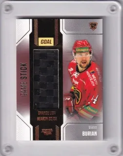Burian Vilém Goal Cards II.serie 2022-23 Game Used Stick /35 č.S39