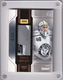 Soukup Jakub Goal Cards II.serie 2022-23 Game Used Stick /35 č.S49