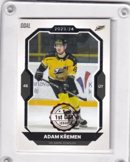 Křemen Adam Goal Cards I.série 2023-24 I.série 1st Day Issue č.166